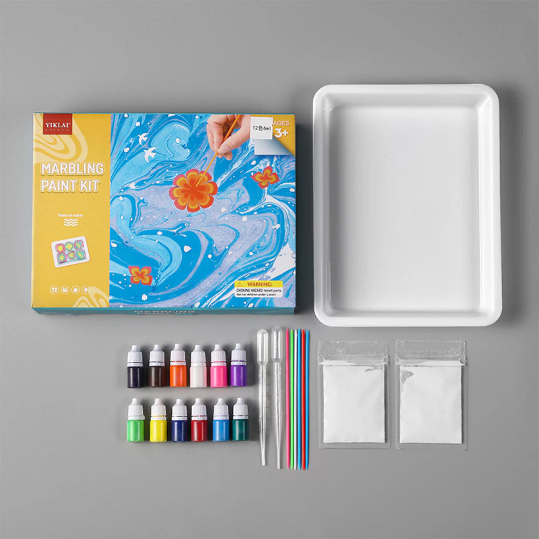 Marbling Paint Kit with Water Surface Painting Tray