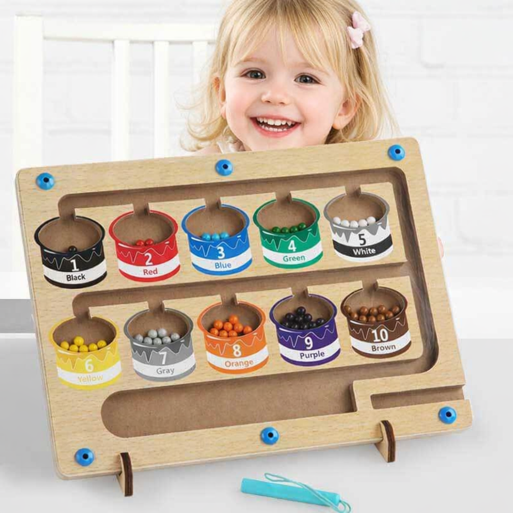 Montessori Magnetic Maze Board