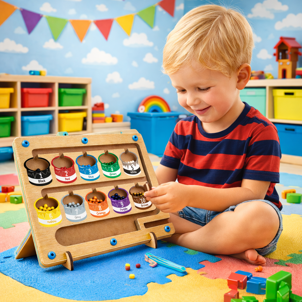 Montessori Magnetic Maze Board