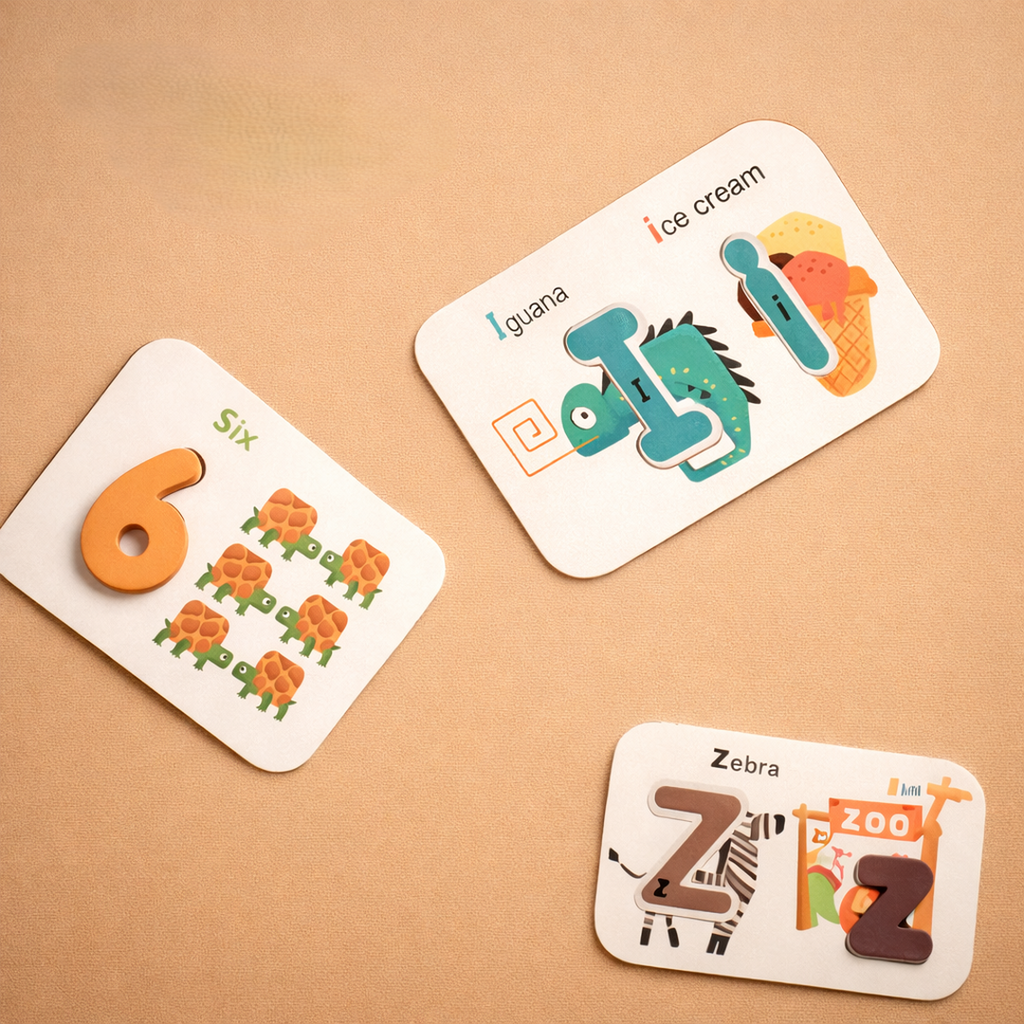 Alphabet and Number Matching Card Set
