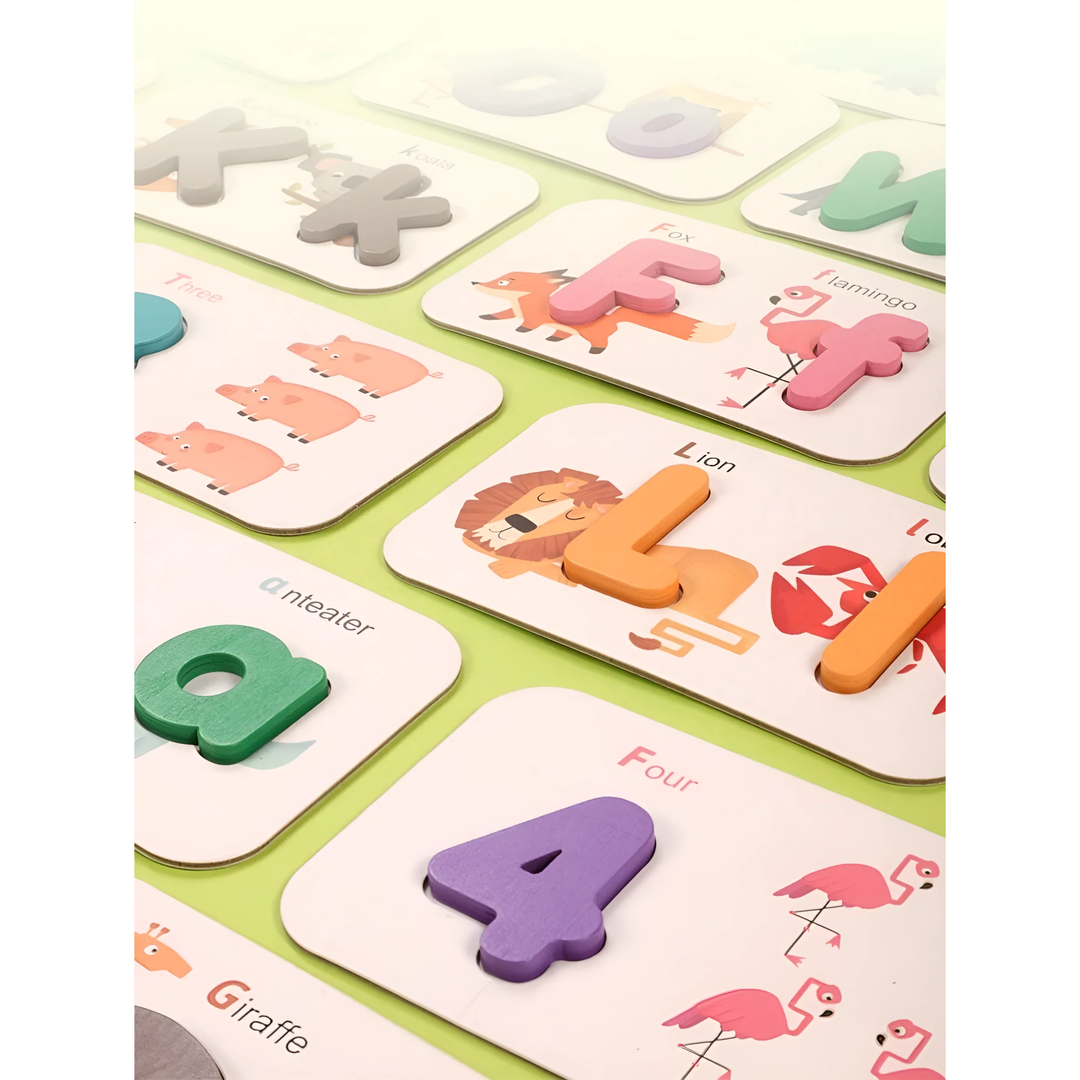 Alphabet and Number Matching Card Set
