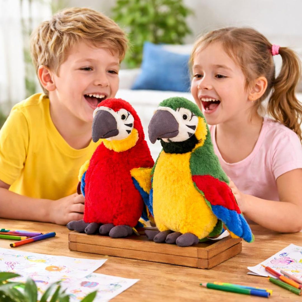 Talking Parrot Plush Toy with Sound Recording Function