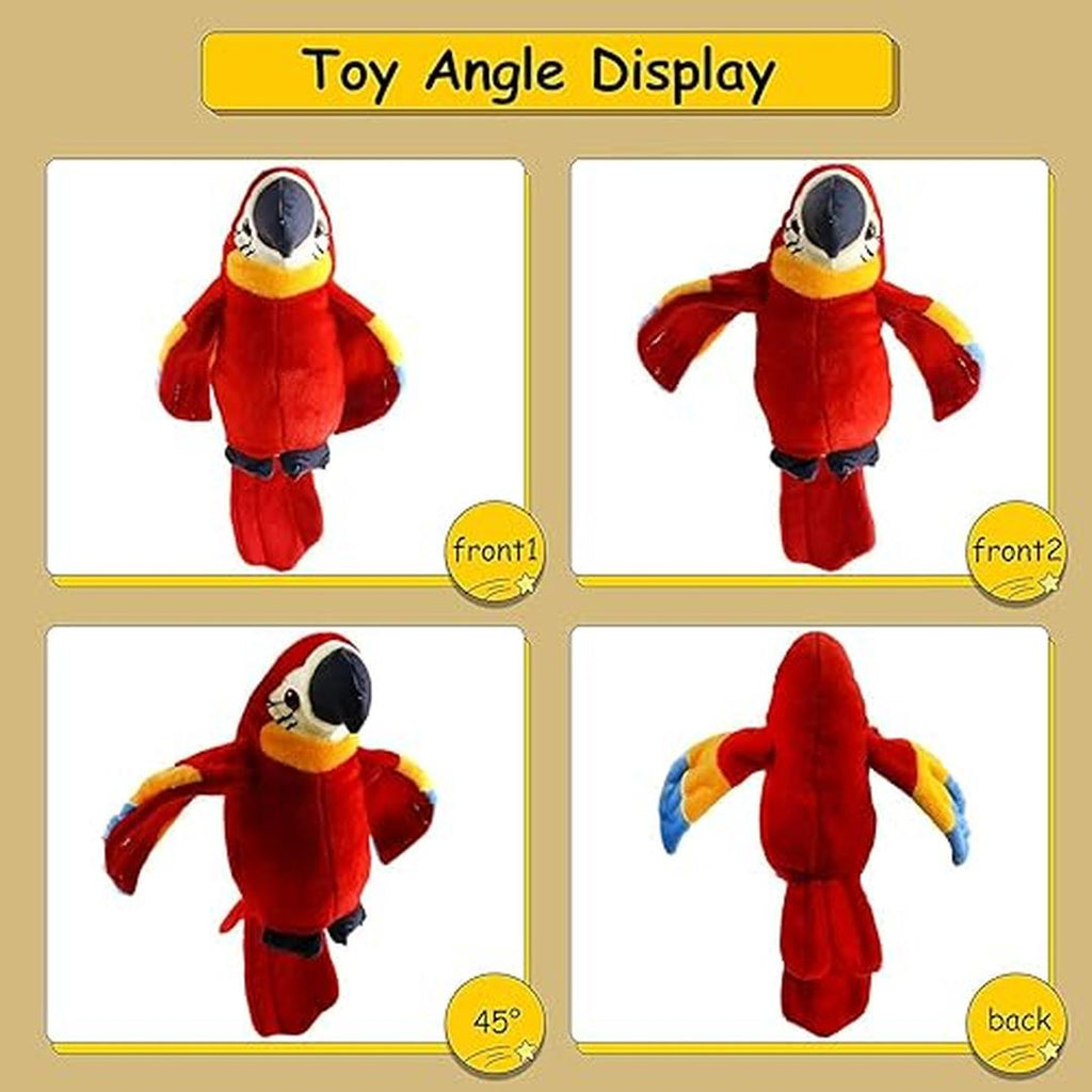 Talking Parrot Plush Toy with Sound Recording Function