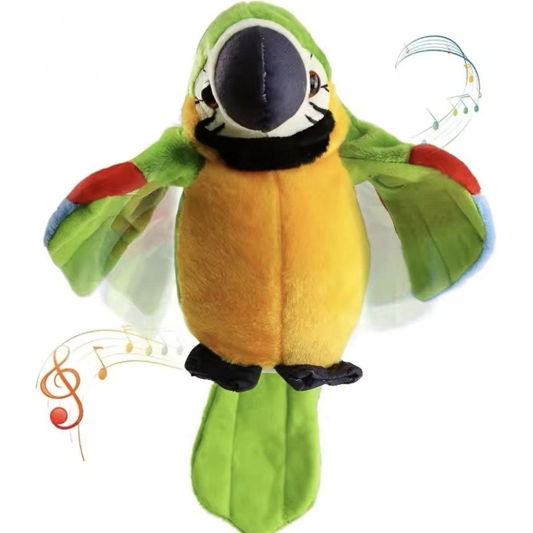 Talking Parrot Plush Toy with Sound Recording Function