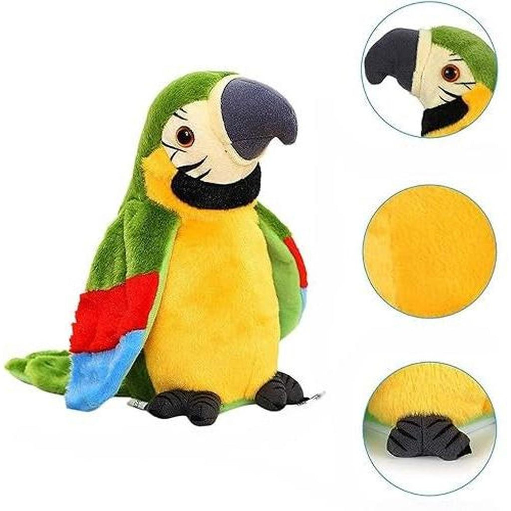 Talking Parrot Plush Toy with Sound Recording Function