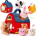 Plush Barn Playset with Enclosed Barn Structure