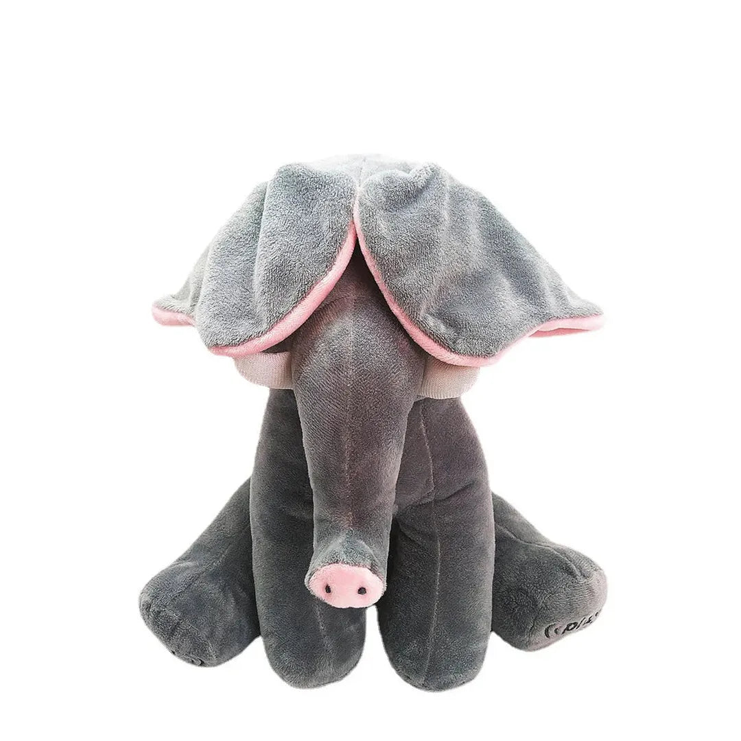 Plush Elephant Toy with Moving Ears and Sound