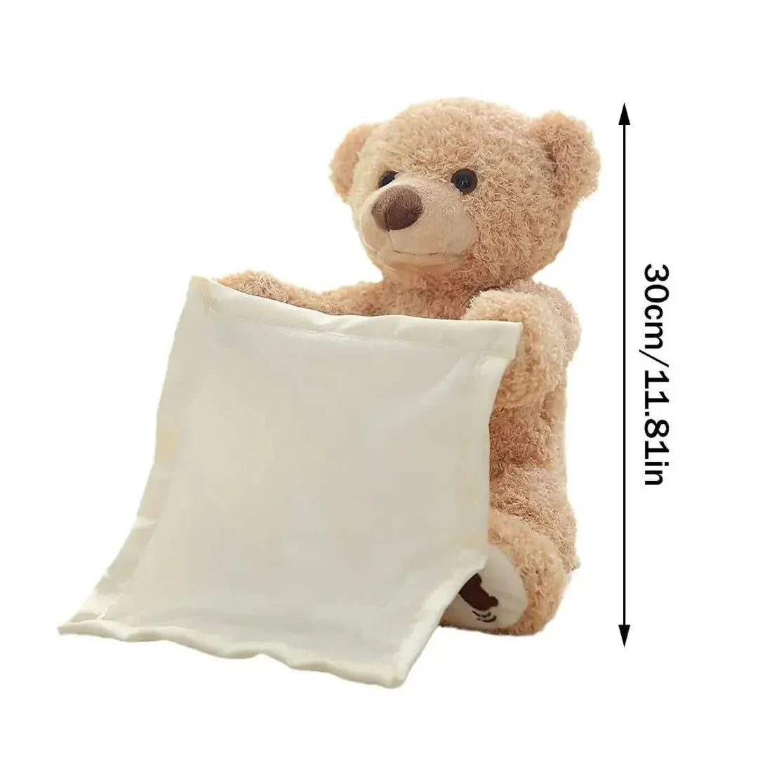 Plush Teddy Toy with Attached Fabric Panel