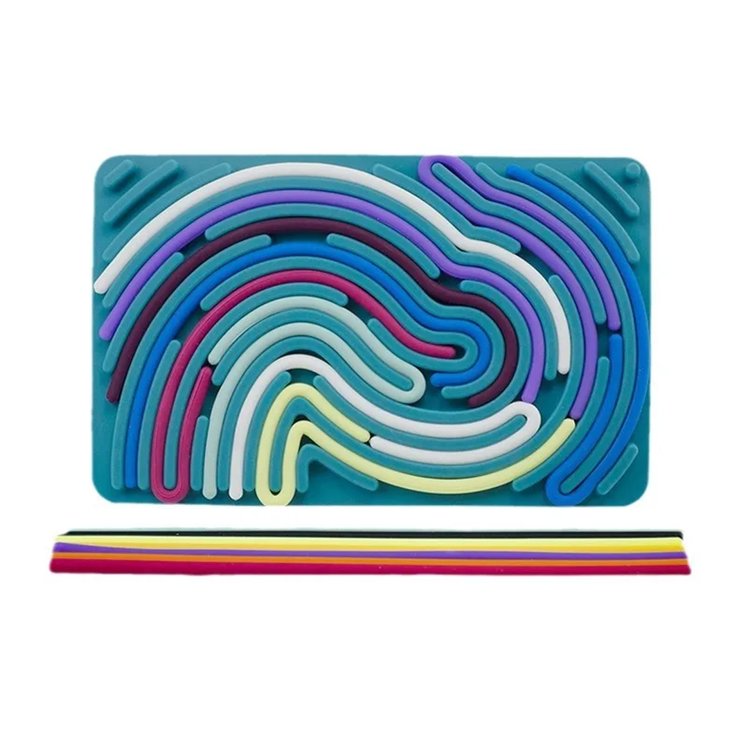 Sensory Maze Board Toy with Flexible Tracks