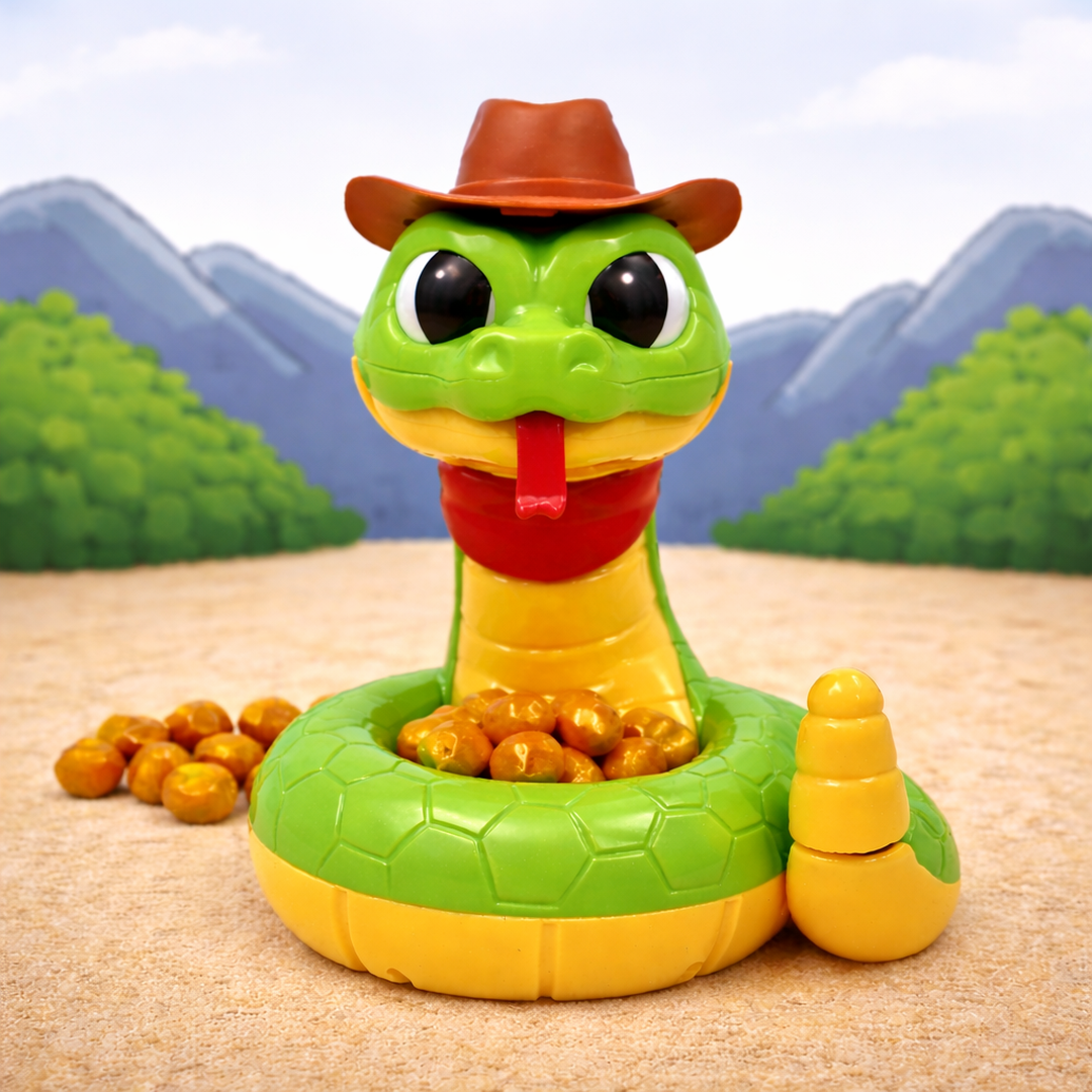 Snake Toy with Motorized Head and Collectible Pieces