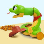 Gioco a forma di serpente con testa motorizzata e pezzi da collezionare