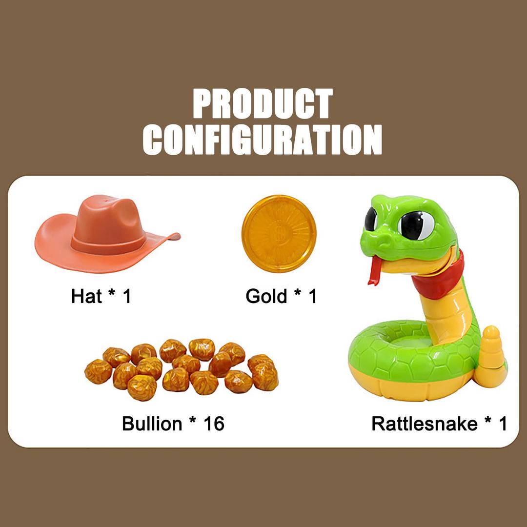 Snake Toy with Motorized Head and Collectible Pieces