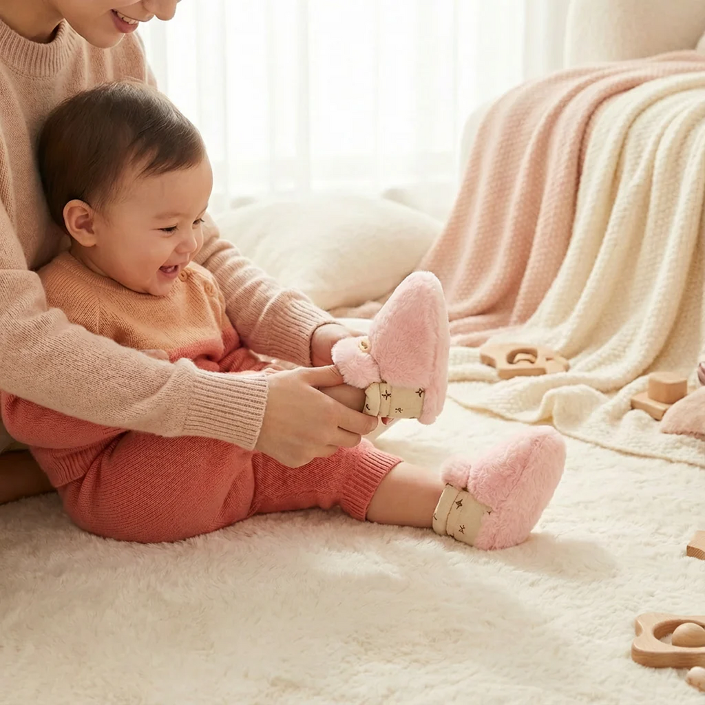 Baby Plush Sock Shoes Soft Sole