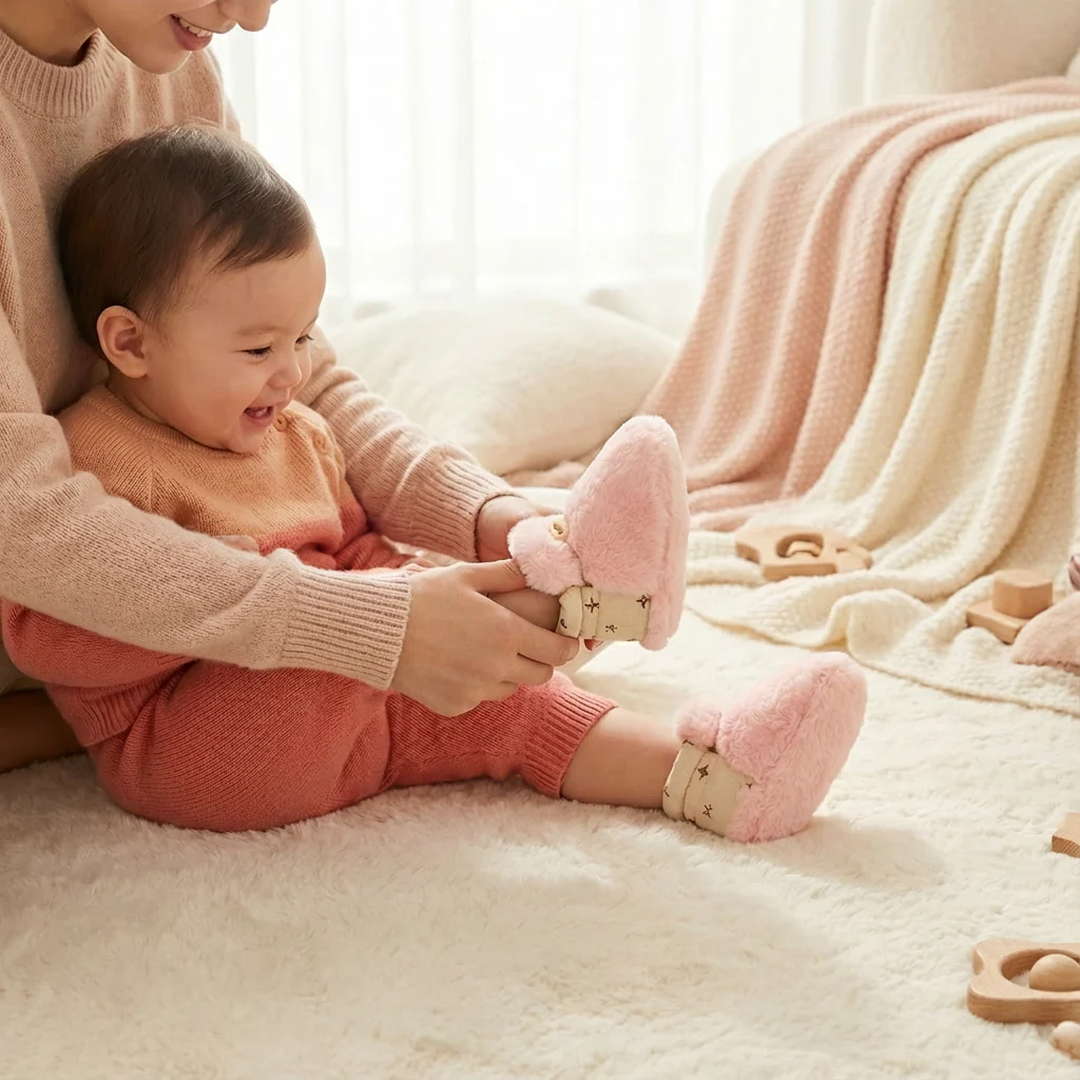 Baby Plush Sock Shoes Soft Sole