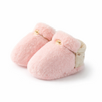 Weiche Baby-Plüschsockenschuhe mit Sohle