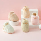 Weiche Baby-Plüschsockenschuhe mit Sohle