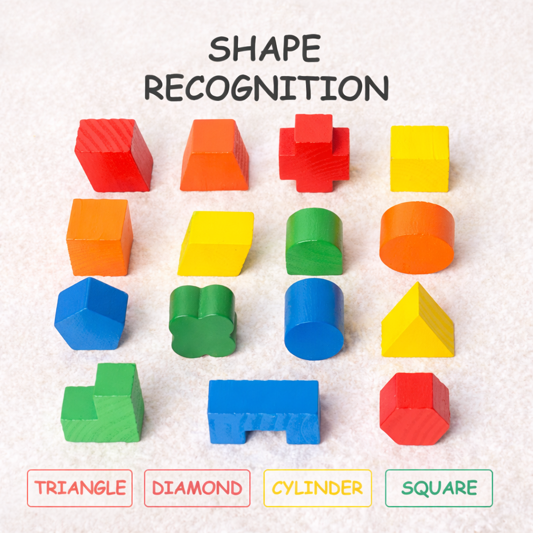 Wooden Shape Sorting Cube Toy