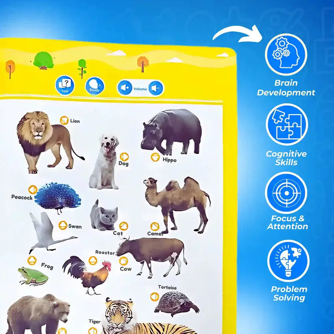 Children’s English Words Sound Book with Touch Buttons