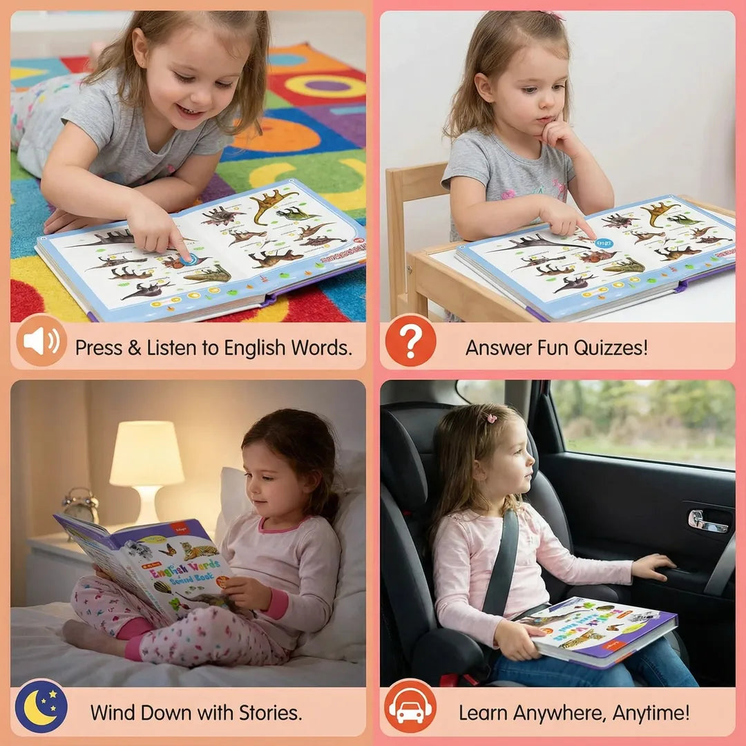 Children’s English Words Sound Book with Touch Buttons