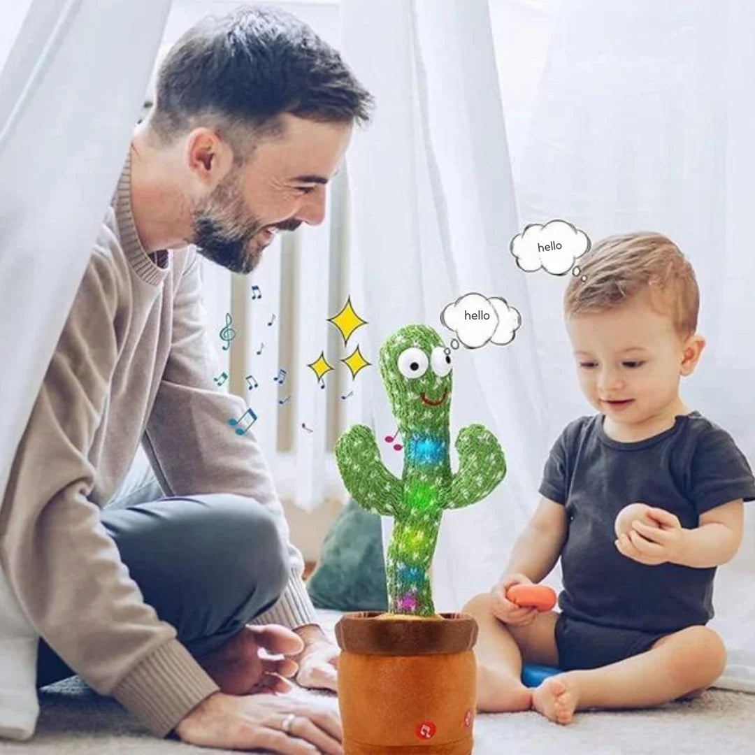 Sound-Reactive Cactus Toy with Light and Movement