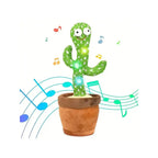 Juguete cactus reactivo al sonido con luz y movimiento