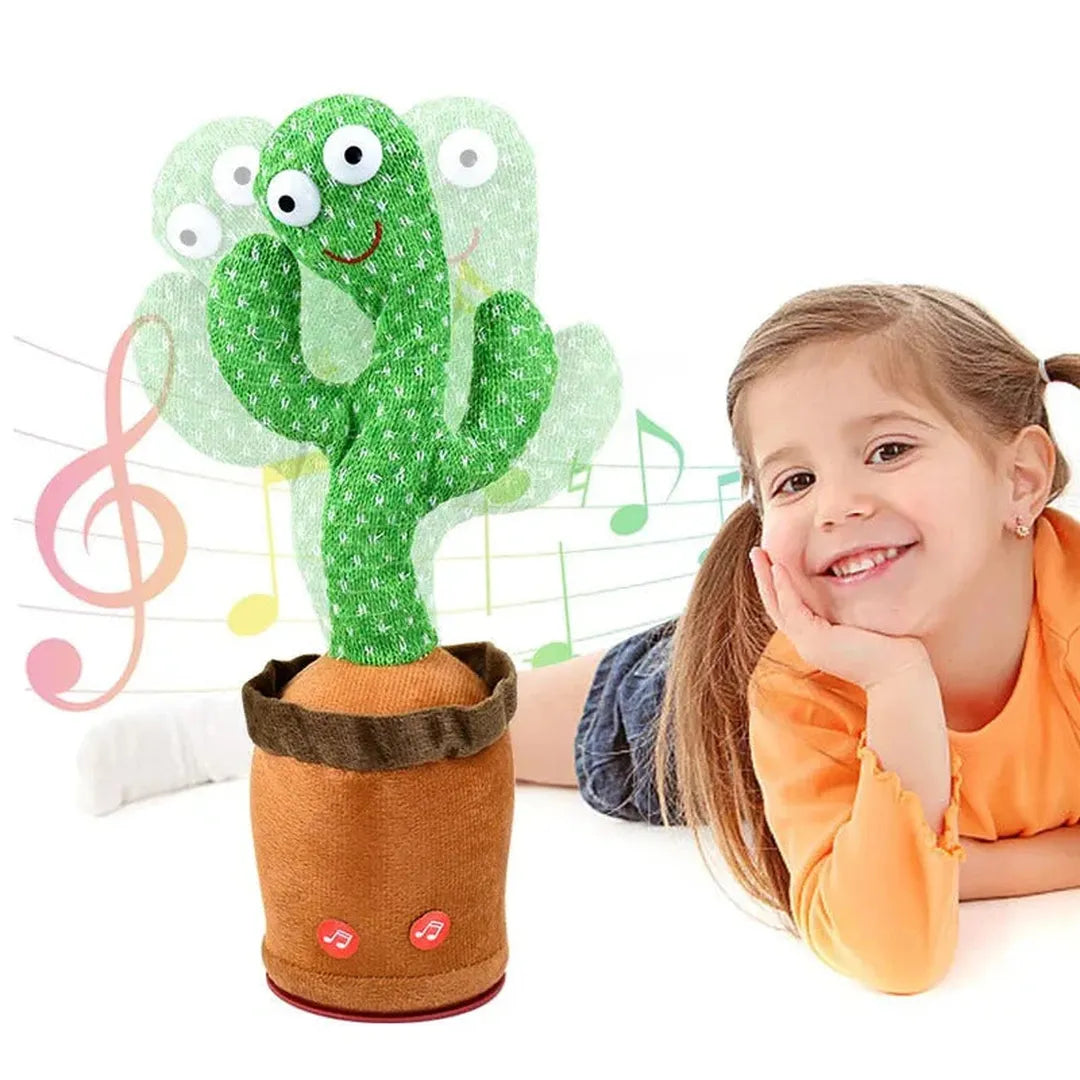 Sound-Reactive Cactus Toy with Light and Movement