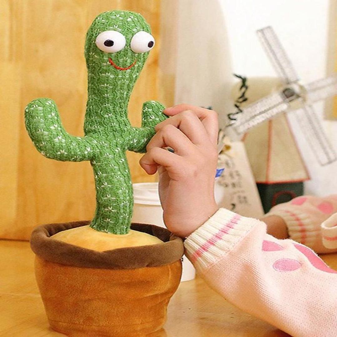 Sound-Reactive Cactus Toy with Light and Movement