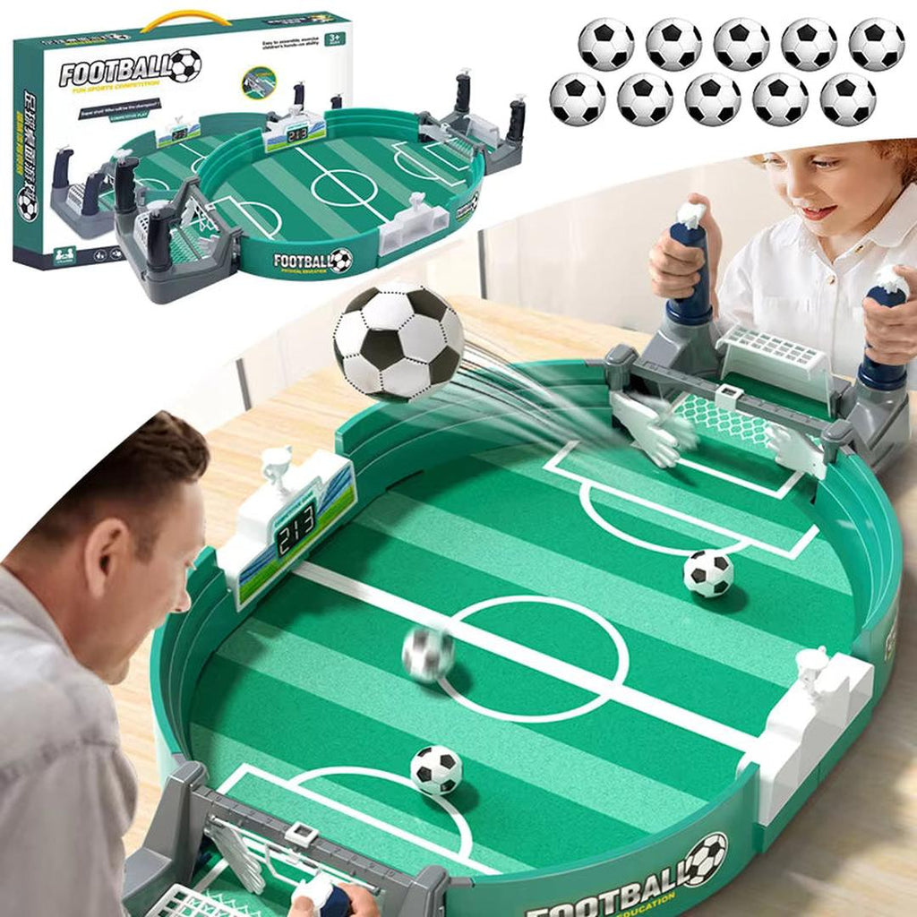 Mini Table Football Game with Dual Goal Mechanism
