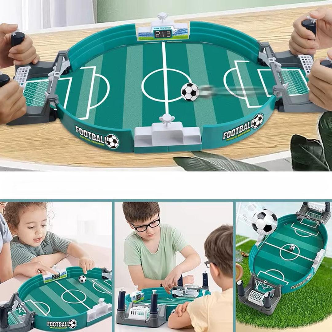 Mini Table Football Game with Dual Goal Mechanism