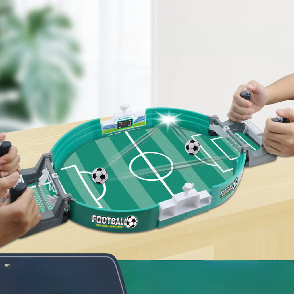 Mini Table Football Game with Dual Goal Mechanism