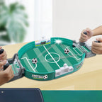 Mini juego de futbolín de mesa con mecanismo de doble portería