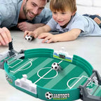 Mini juego de futbolín de mesa con mecanismo de doble portería