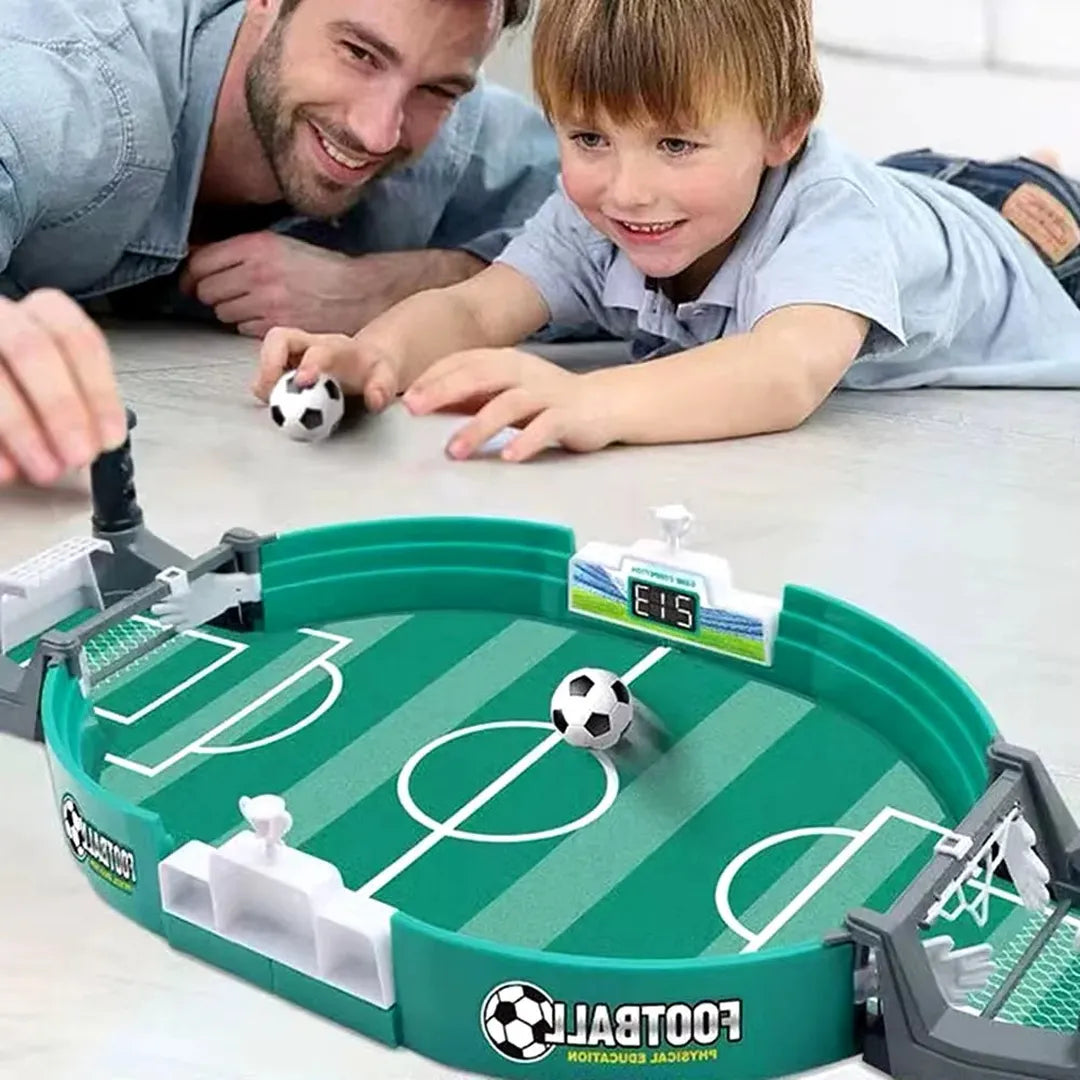 Mini Table Football Game with Dual Goal Mechanism