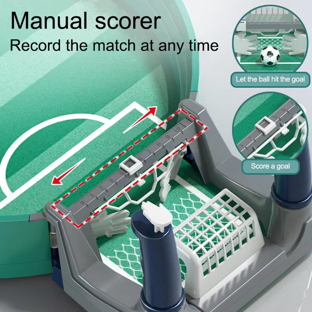 Mini Table Football Game with Dual Goal Mechanism