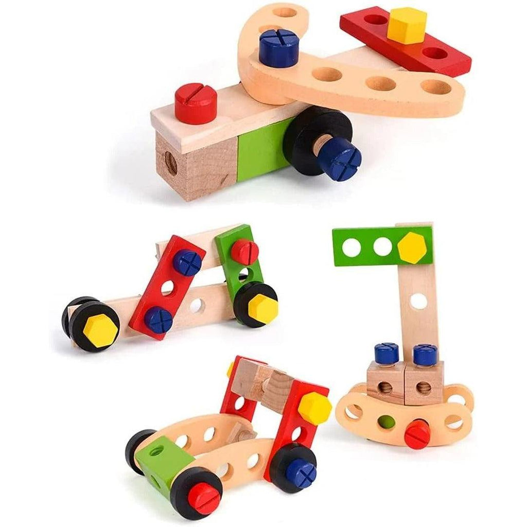 Wooden Tool Kit Construction Toy Set