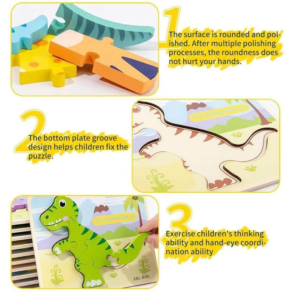 Wooden Dinosaur Puzzle Toy