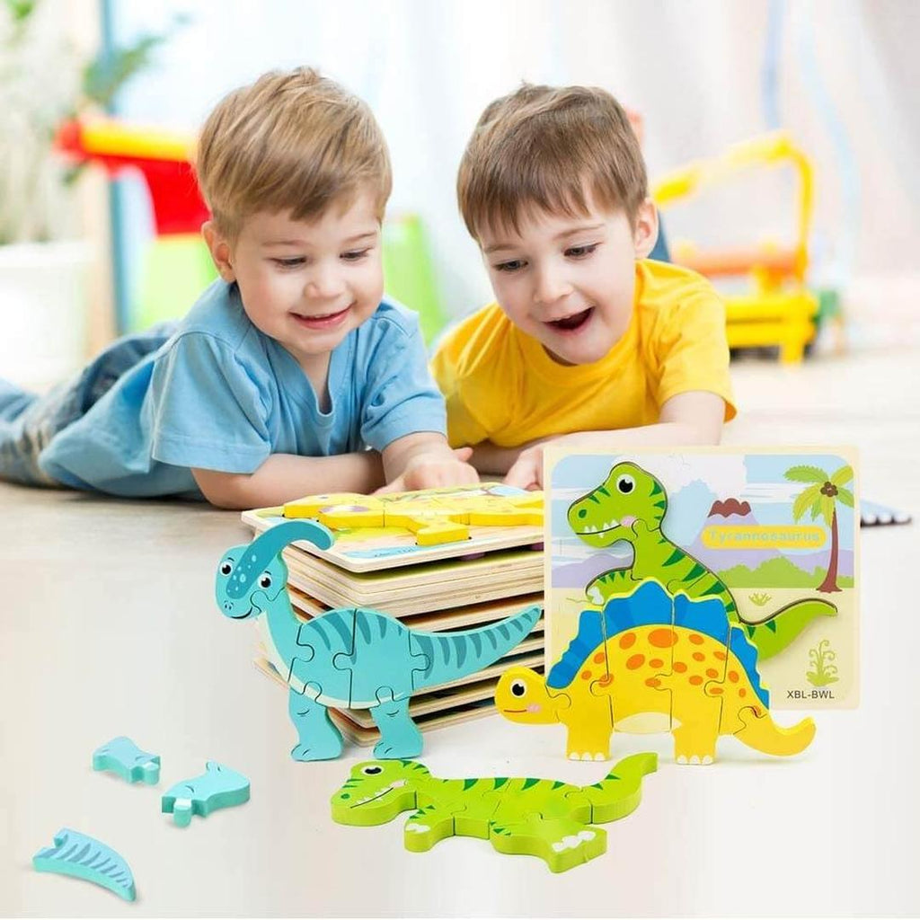 Wooden Dinosaur Puzzle Toy