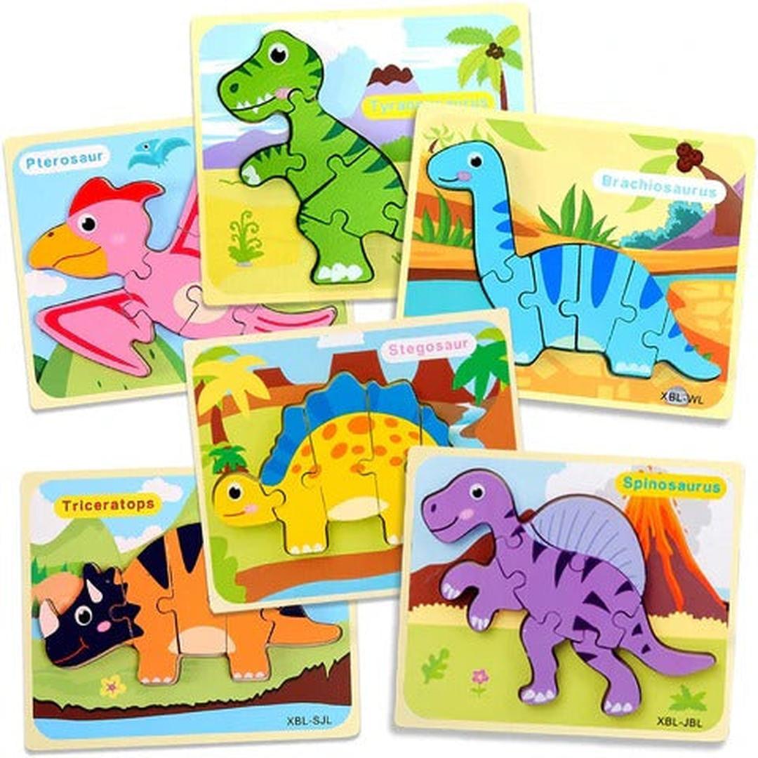 Wooden Dinosaur Puzzle Toy