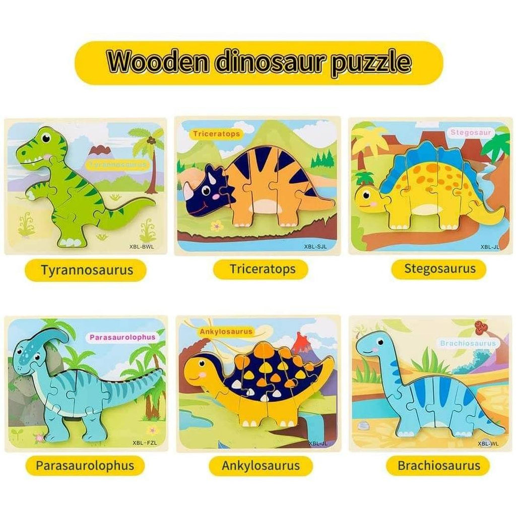 Wooden Dinosaur Puzzle Toy