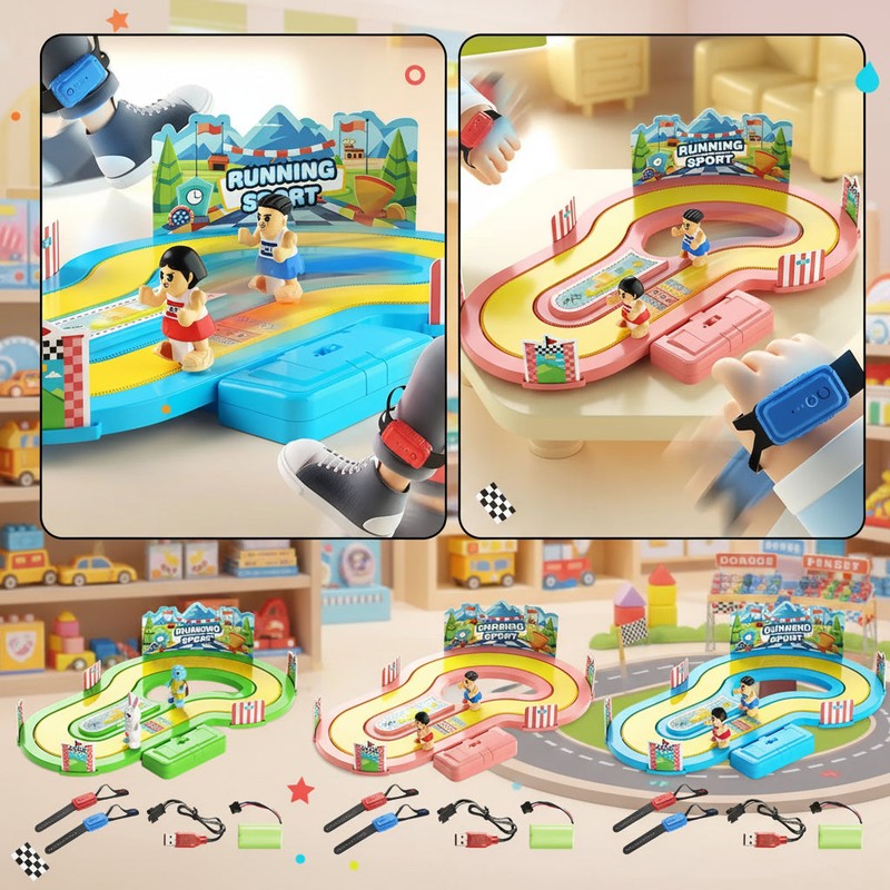 Active Race Track Game - S-Shaped Oval Loop