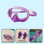 Adult Clip-On Swim Goggles with Integrated Earplugs
