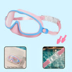 Adult Clip-On Swim Goggles with Integrated Earplugs