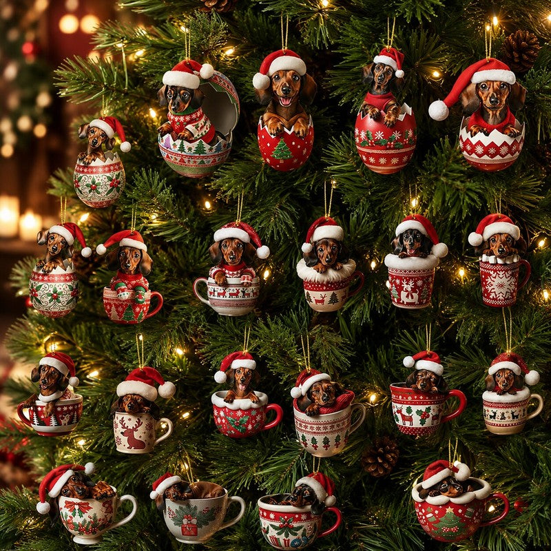 Advent Calendar with Dachshund Ornaments - 2026 Edition