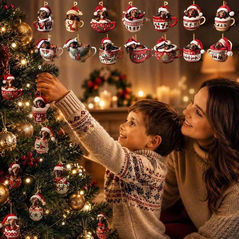 Advent Calendar with Dachshund Ornaments - 2026 Edition