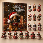 Advent Calendar with Dachshund Ornaments - 2026 Edition