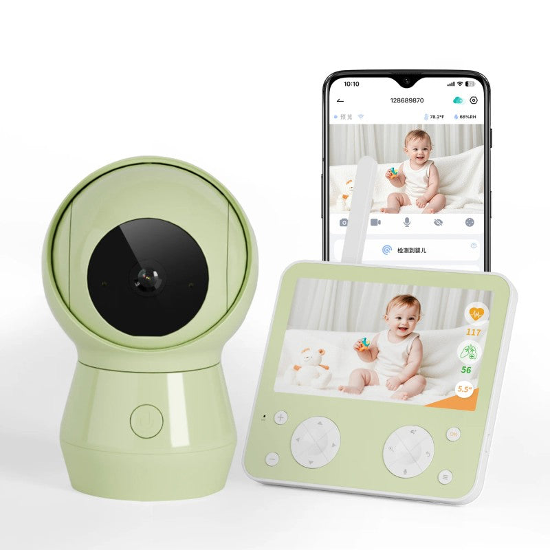 AI Smart Baby Monitor with 5.5-Inch Parent Unit Display