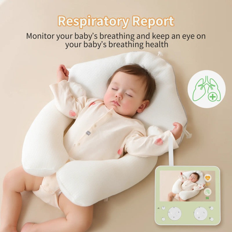 AI Smart Baby Monitor with 5.5-Inch Parent Unit Display