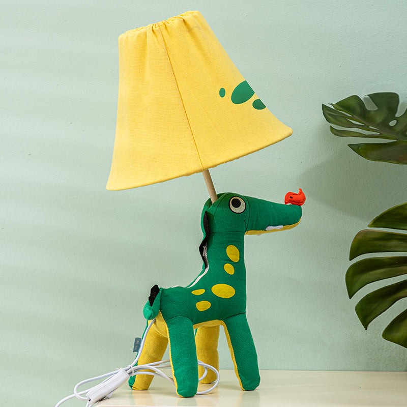 Animal-shaped Decorative Table Lamp - Fabric Body with Adjustable Stand