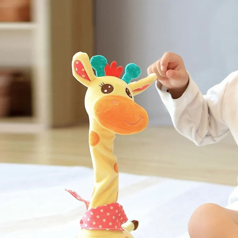 Animated Musical Plush Toy - Dancing Giraffe with LED Lights