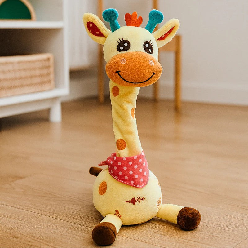 Animated Musical Plush Toy - Dancing Giraffe with LED Lights